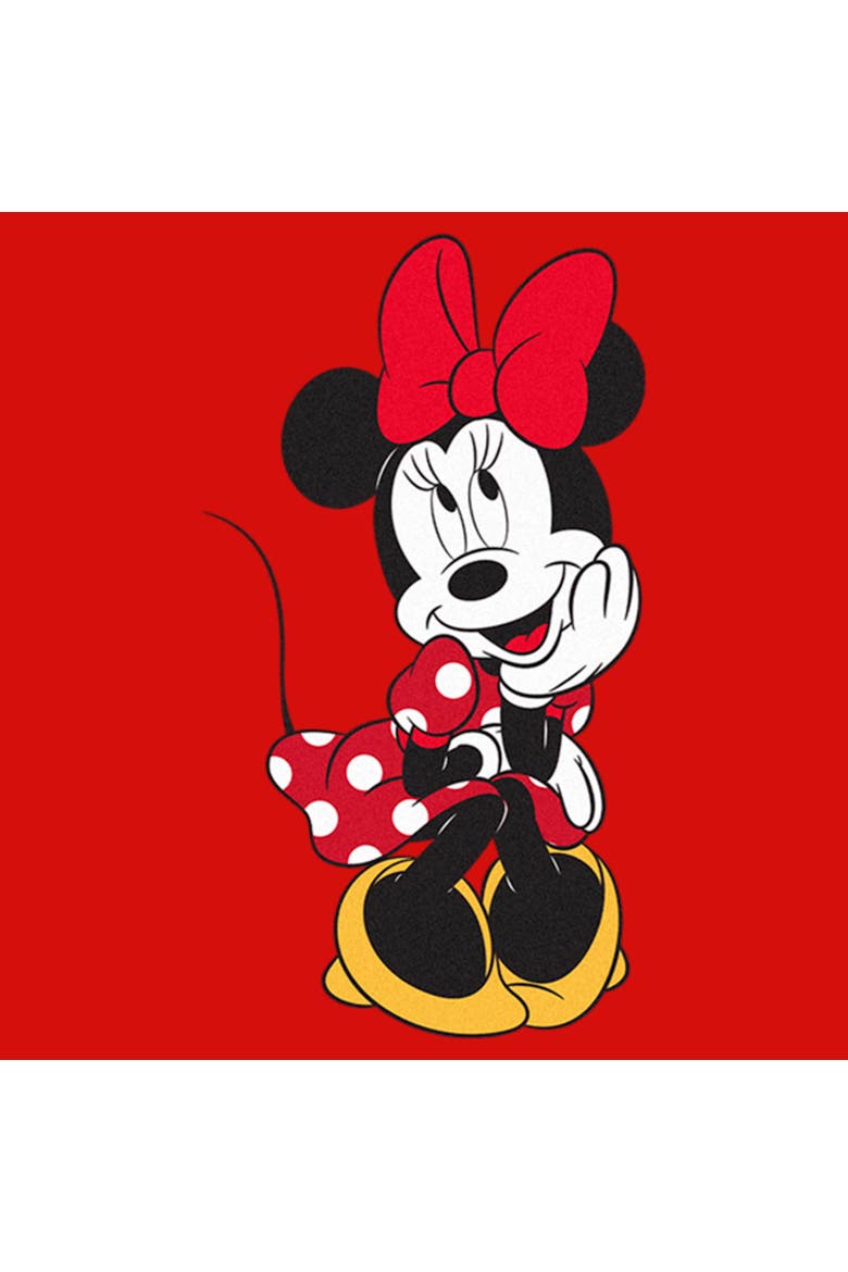 Girl's Minnie Mouse Adorable Pose  Graphic T-Shirt, Alternate, color, Red