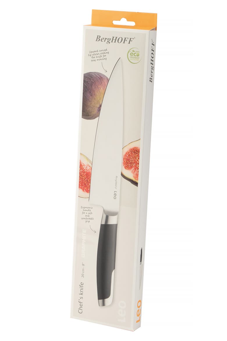 Leo Graphite Chef's Knife, Alternate, color, BLACK