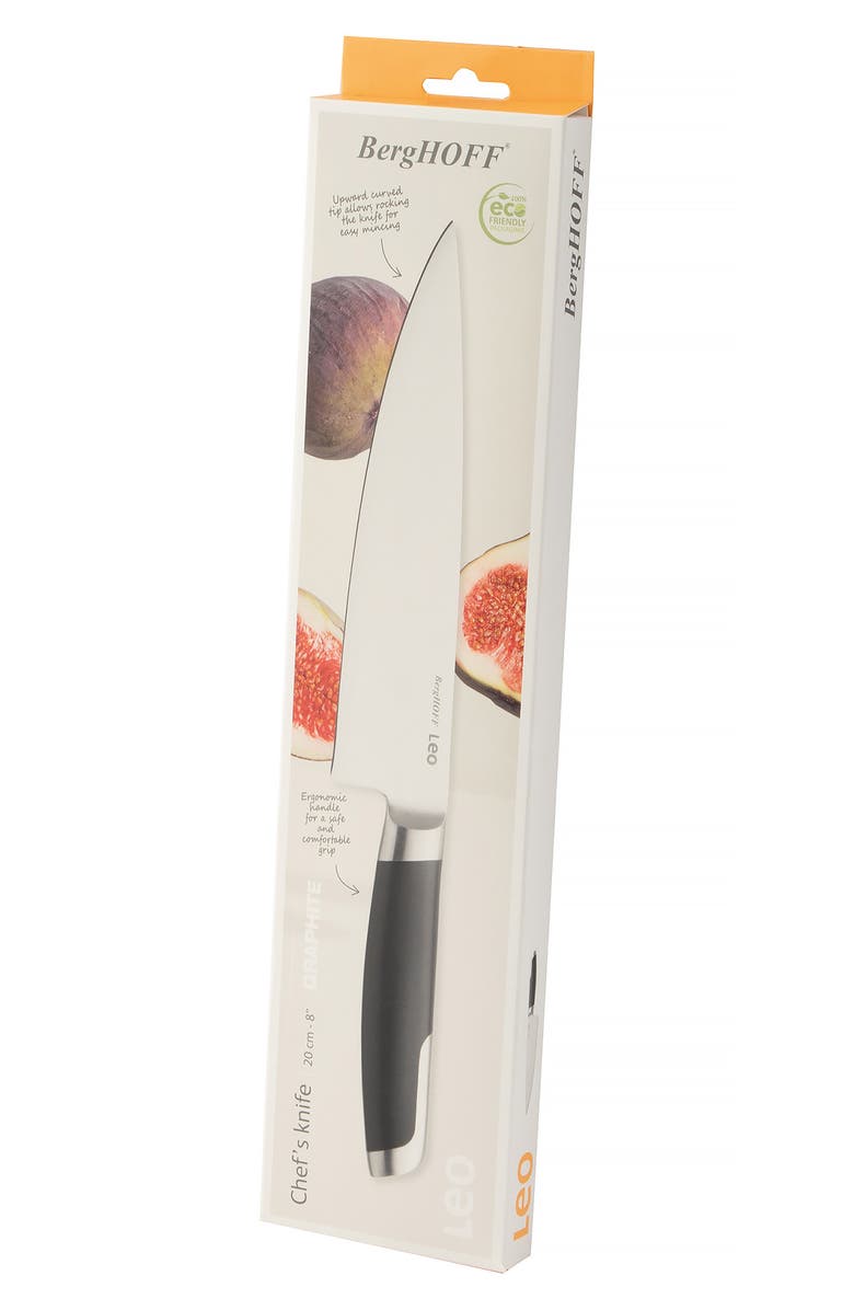 BergHOFF Leo Graphite Chef's Knife, Alternate, color, Black
