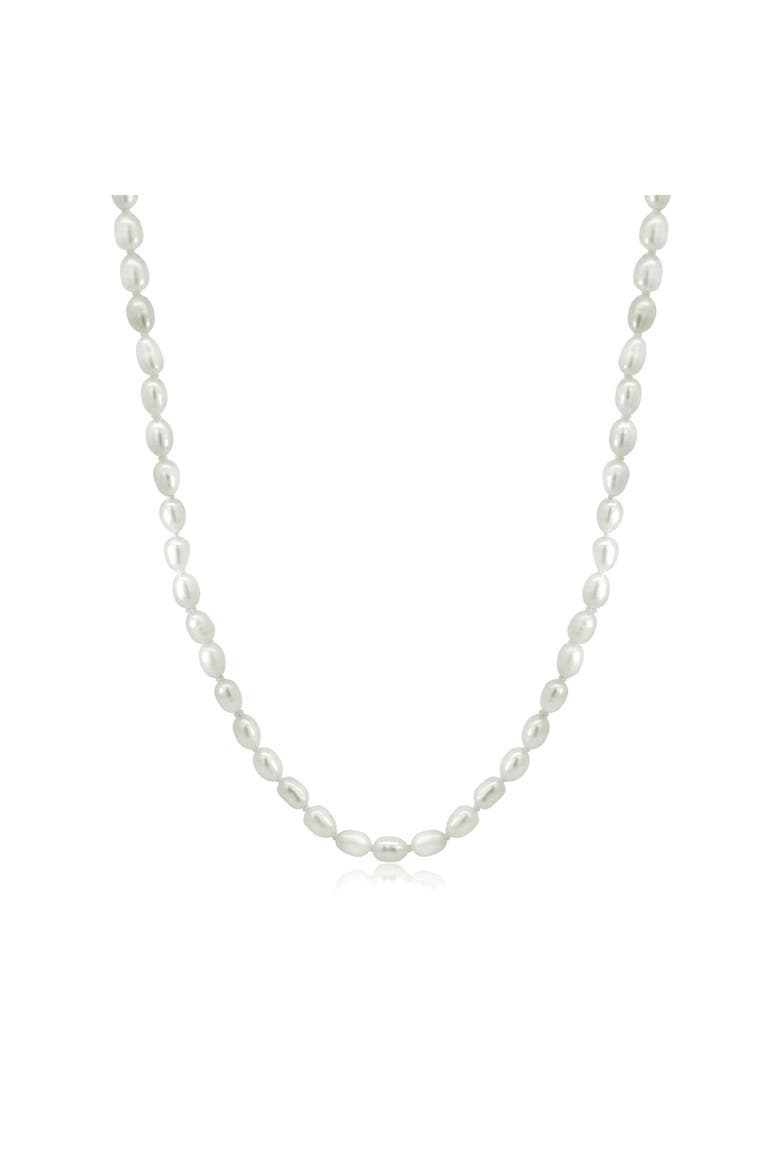 Coastal Pearl Necklace, Main, color, Sterling Silver
