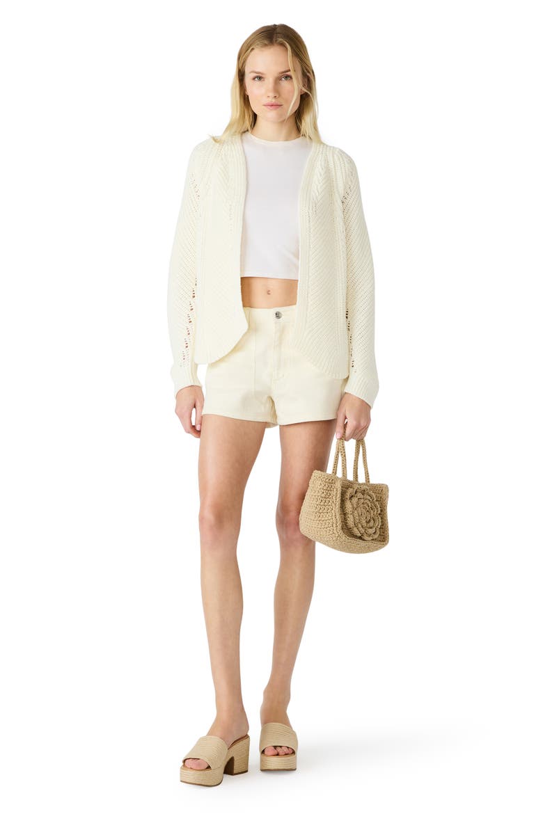 Opal Open Front Cardigan, Alternate, color, NATURAL