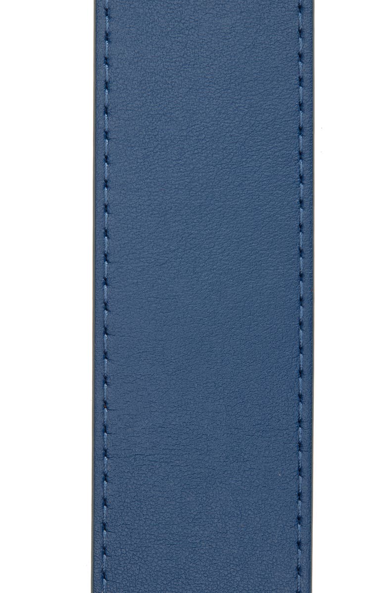 Off-White Arrow Buckle Leather Belt, Alternate, color, Black Blue And Pink