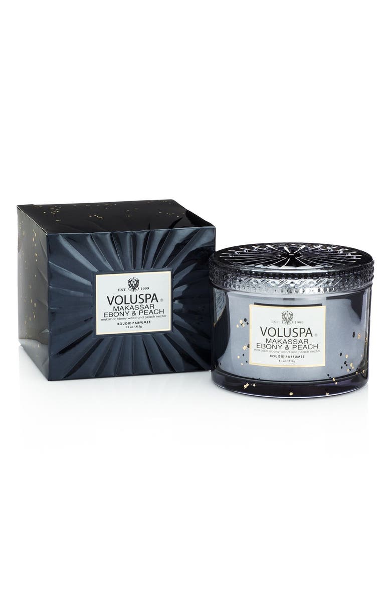Voluspa Vermeil - Makassar Ebony & Peach Corta Maison Candle, Main, color,