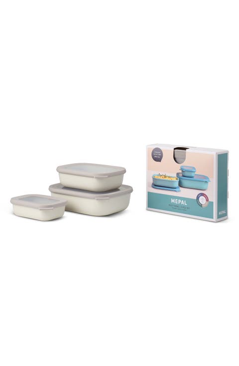 Cirqula Set of 3 Rectangular Storage Containers