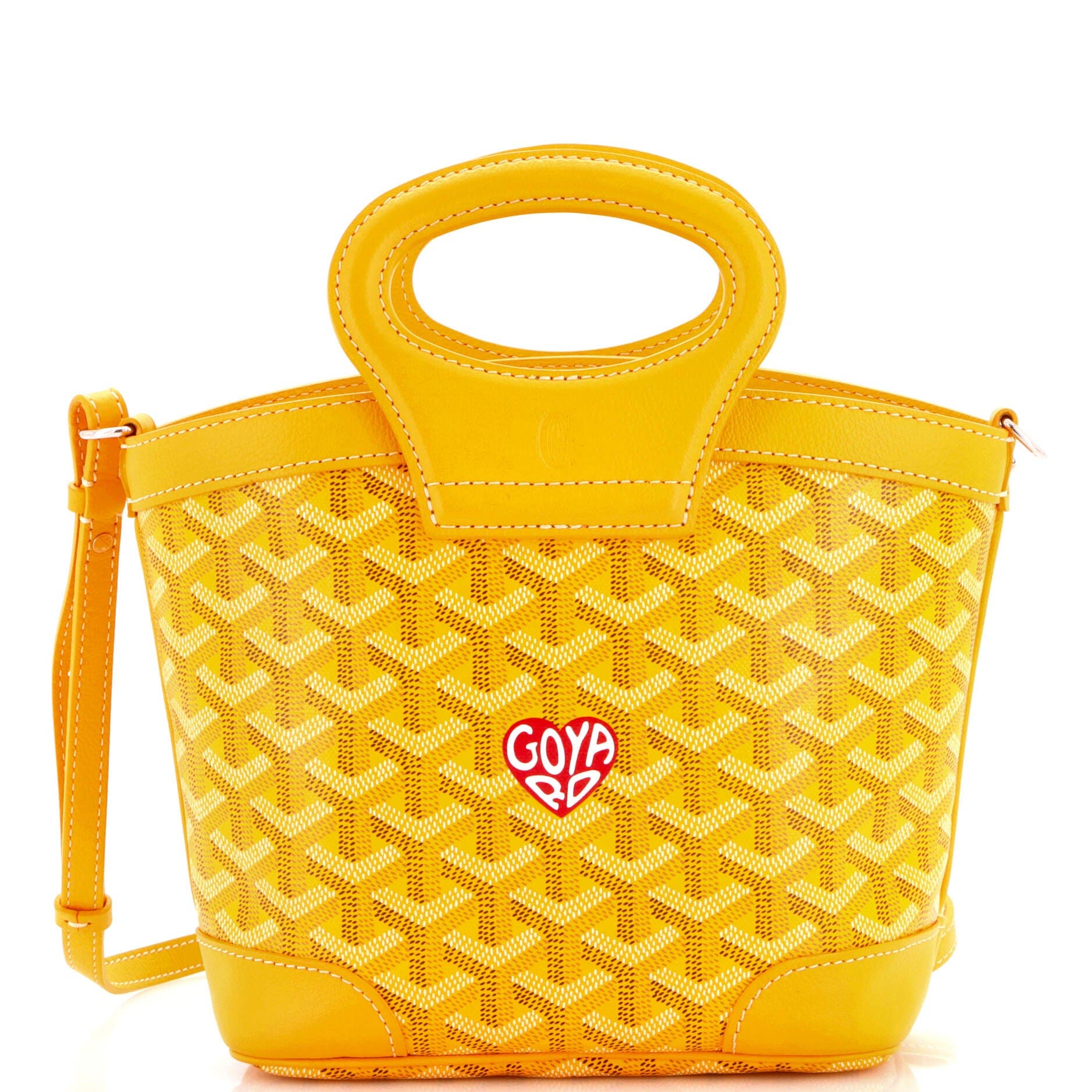 Beluga Bag Printed Coated Canvas Mini, Main, color, Yellow