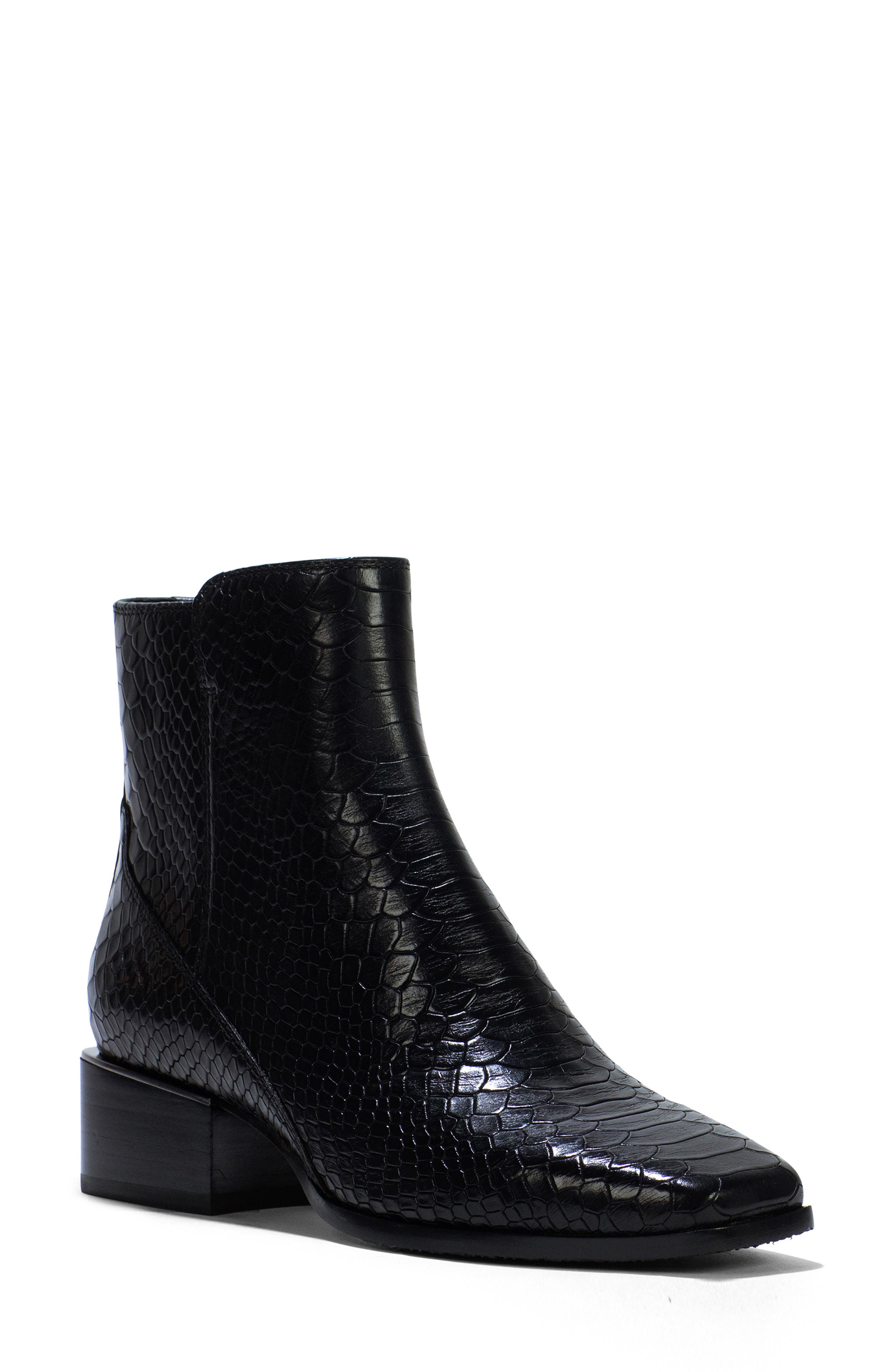 Donald Pliner Snakeskin Embossed Bootie, Main, color, 