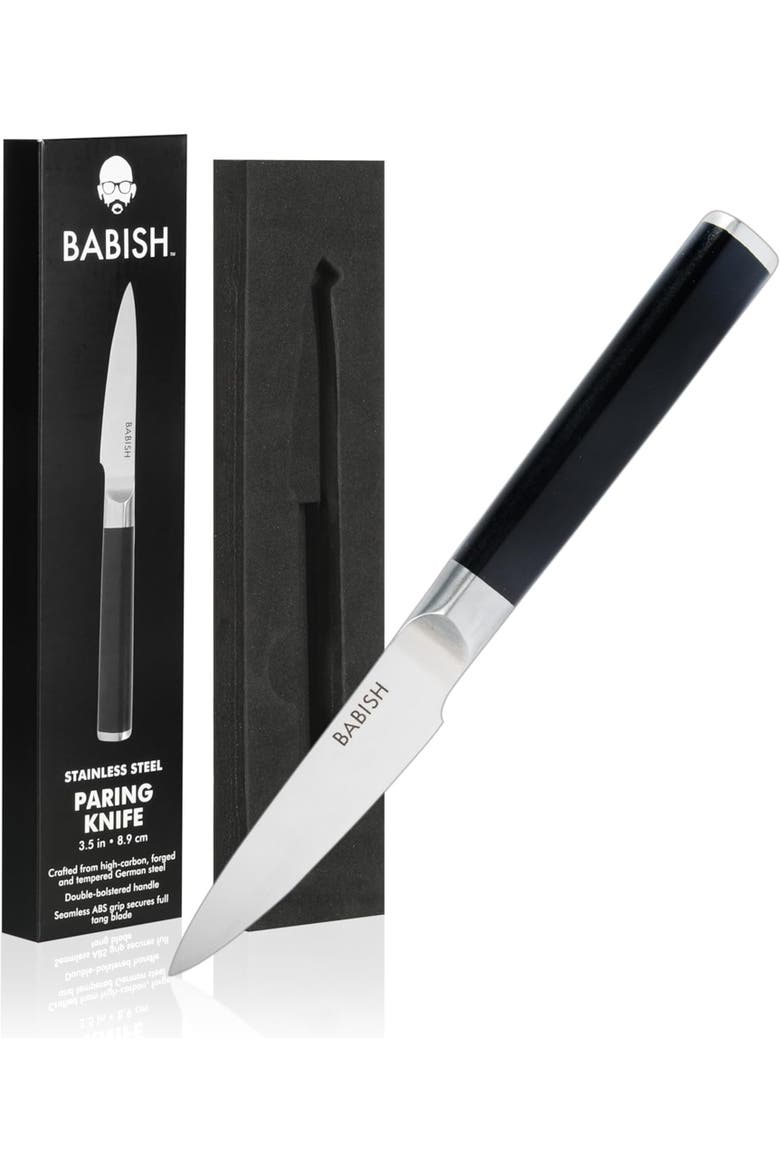 High Carbon 1.4116 German Steel 3.5 Inch Paring Knife, Alternate, color, Silver