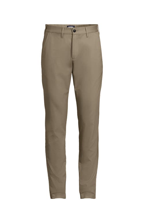 Lands' End Travel Kit Comfort Waist Athletic Fit Chino Pant In Gray
