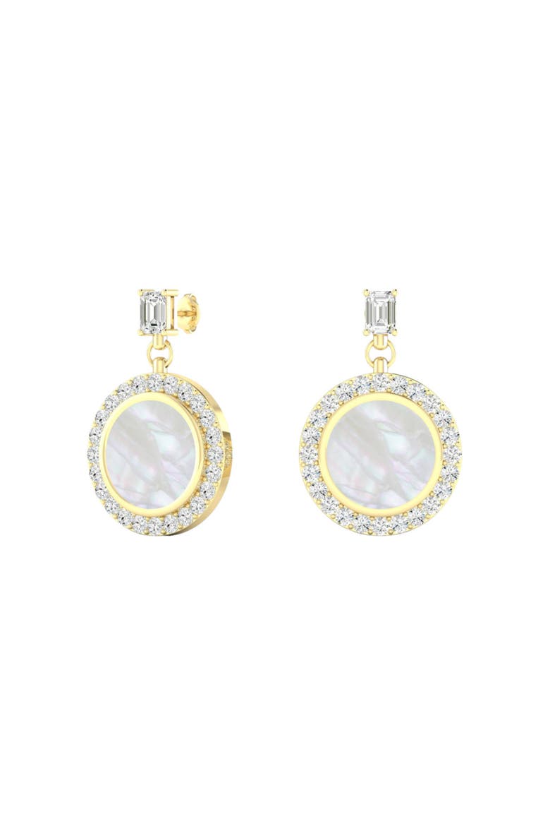 Mother of Pearl Drop Lab Diamond in 14K Gold, Main, color, Yellow Gold