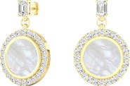 Everlee Mother of Pearl Drop Lab Diamond in 14K Gold