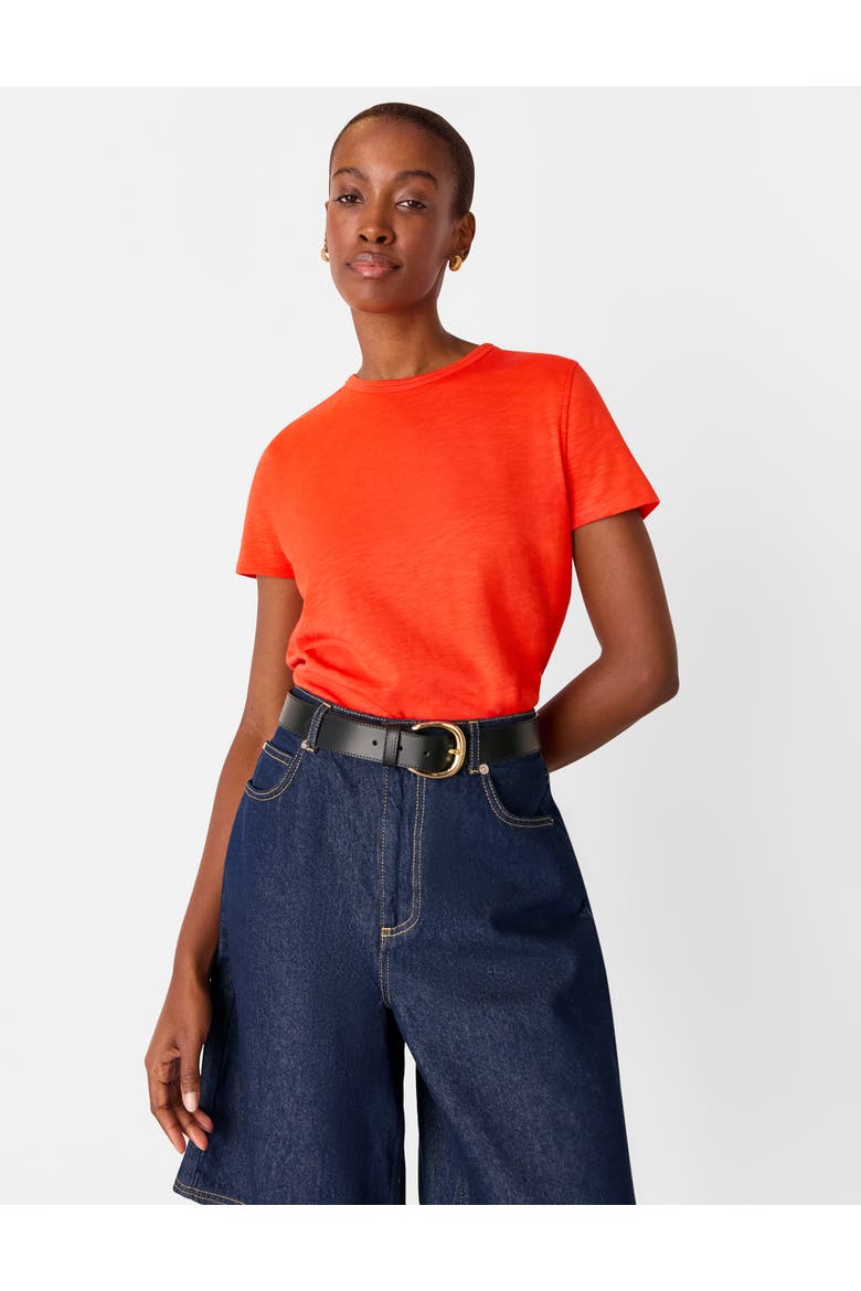 Posie Double Trim T-Shirt, Main, color, Red