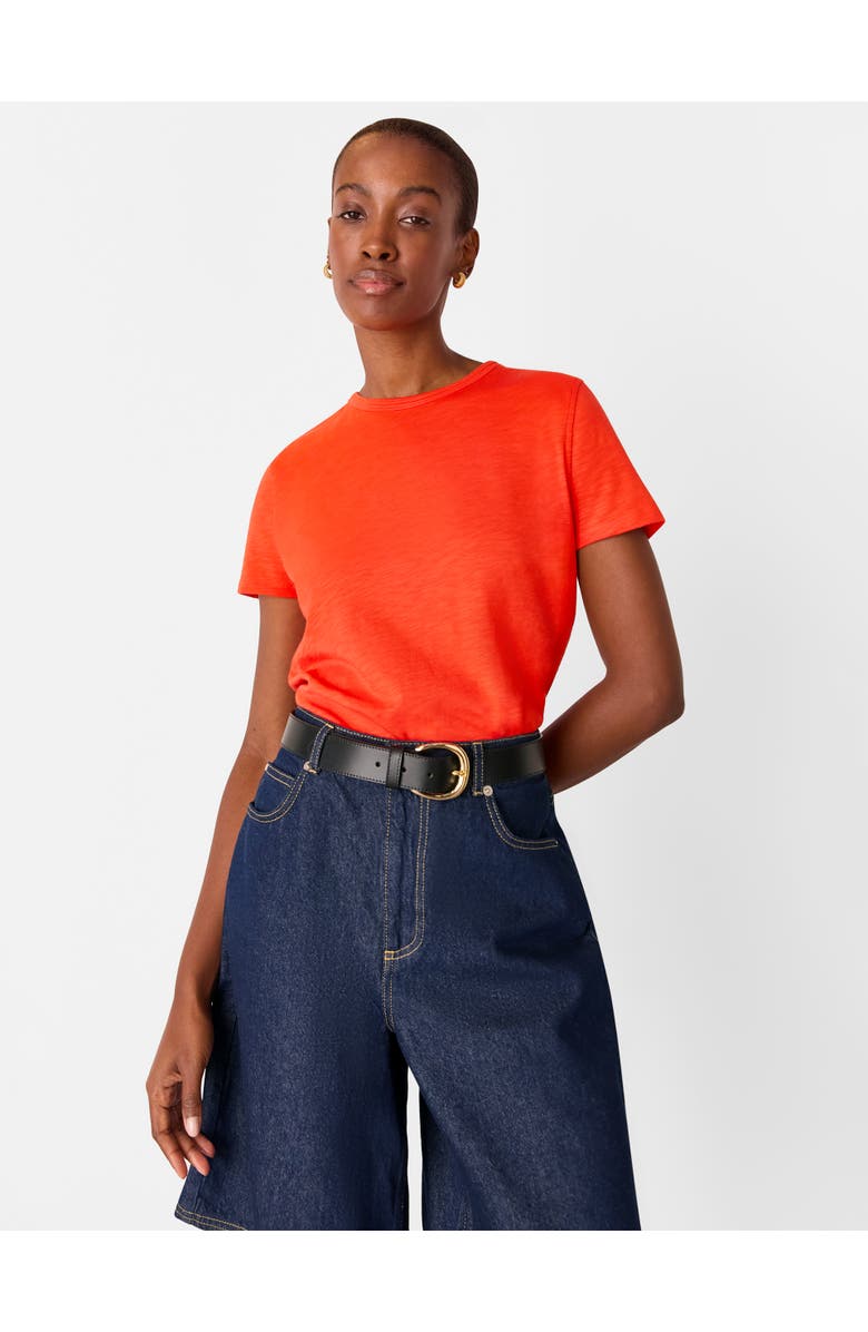 Whistles Posie Double Trim T-Shirt, Main, color, Red