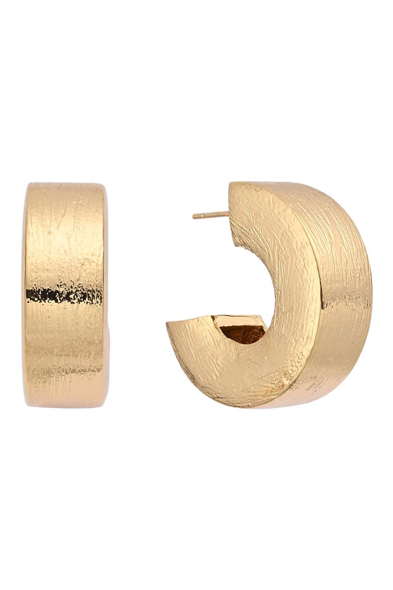 Cara Hoop Earrings, Main, color, GOLD