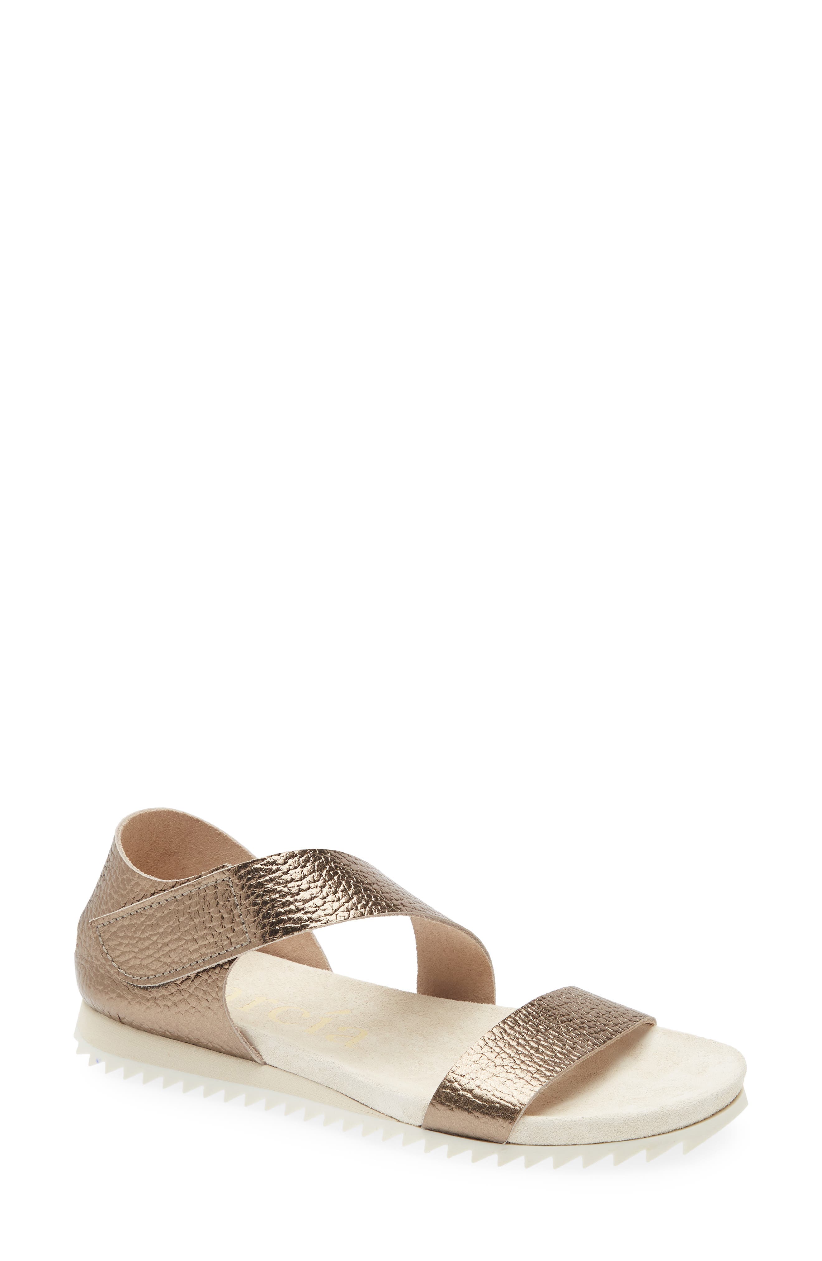 Jedda Two Strap Sandal, Main, color, DESERT CERVO LAME