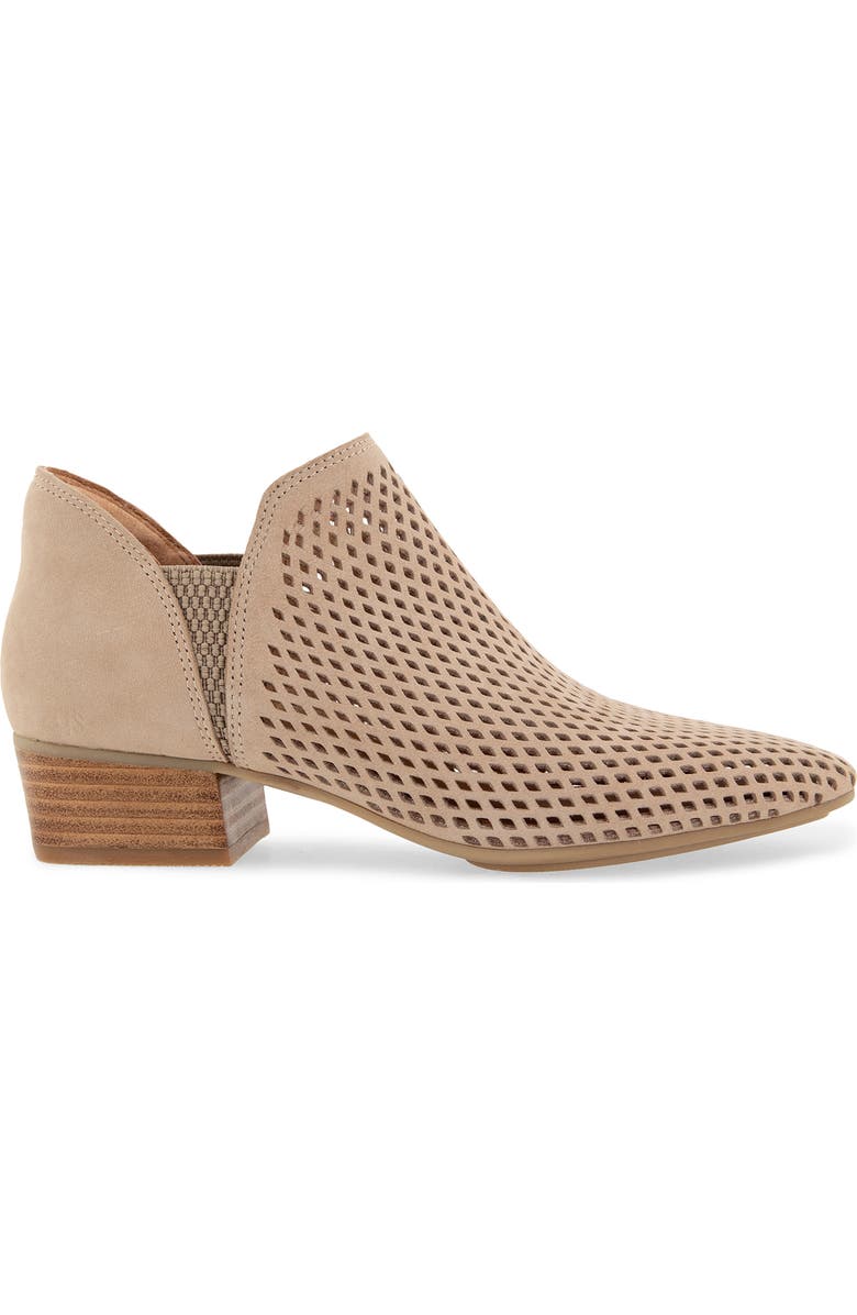 Gentle Souls Fran Perforated Bootie, Alternate, color, Sesame Nubuck