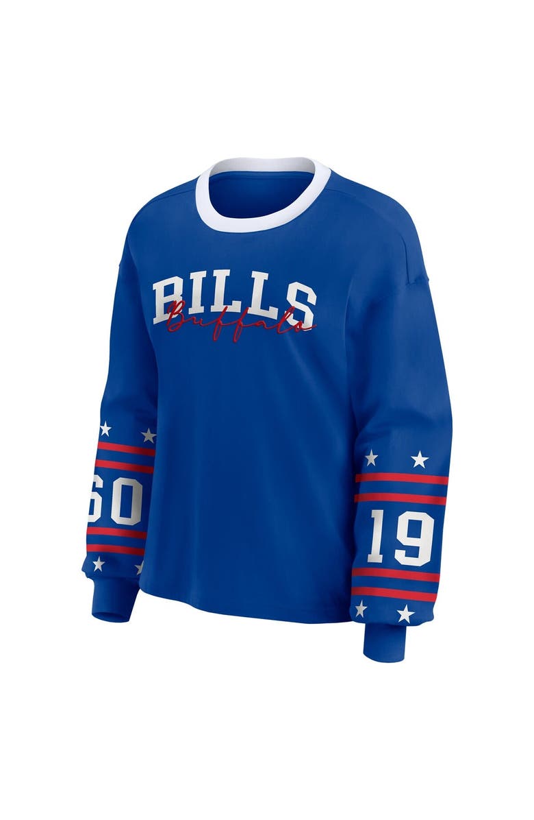 WEAR by Erin Andrews Women's WEAR by Erin Andrews  Royal Buffalo Bills Sport Long-Sleeve T-Shirt, Alternate, color, Royal