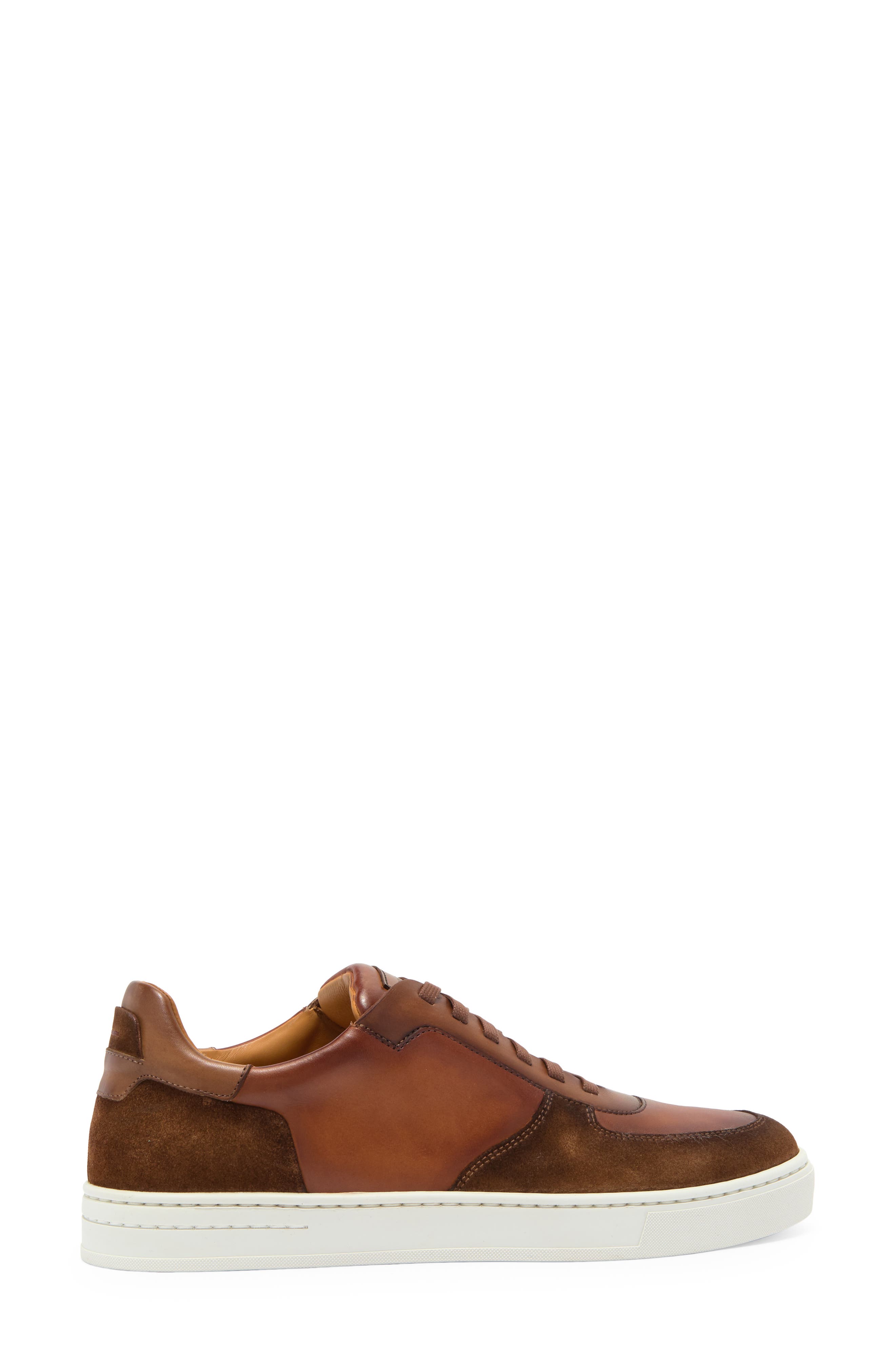 Severo Low Top Sneaker, Alternate, color, COGNAC