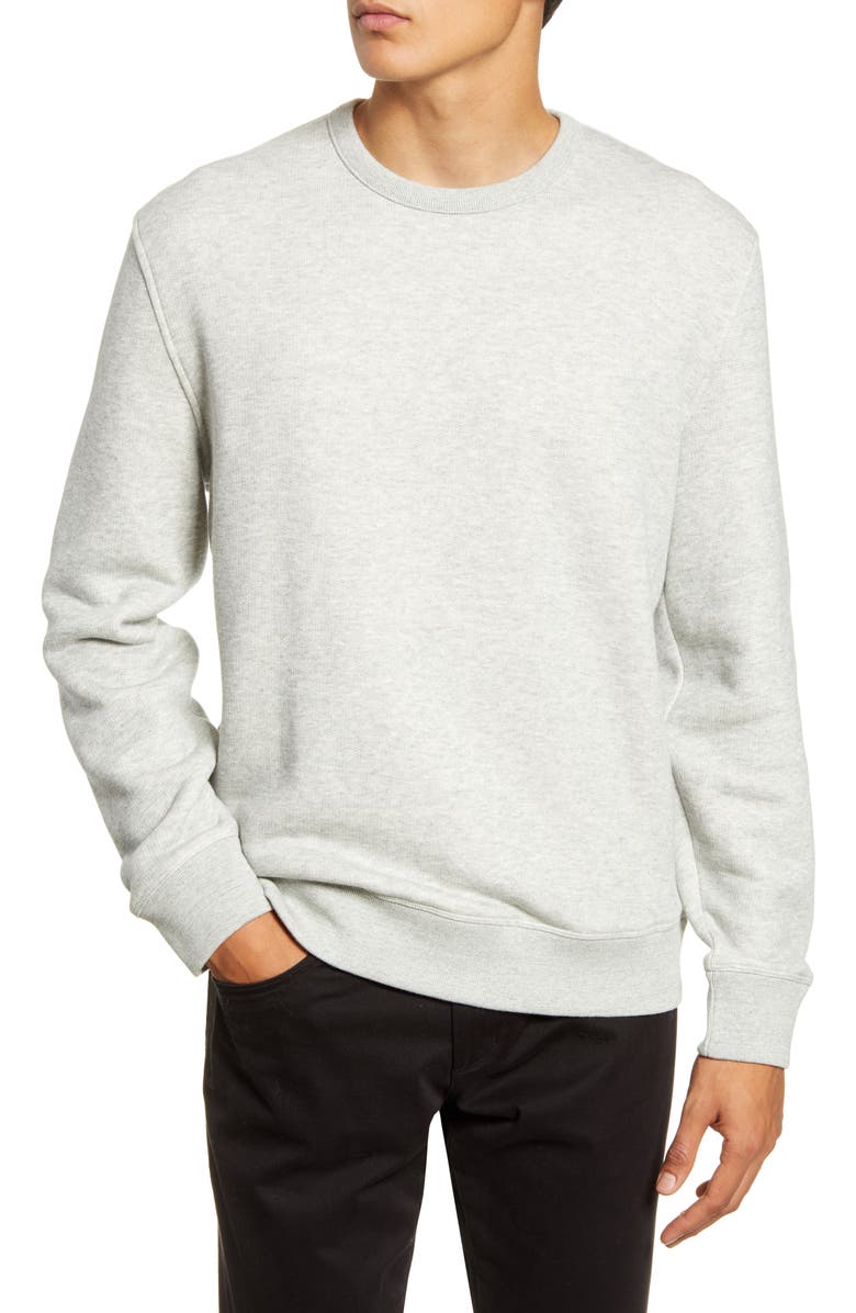 Vince Slim Fit Crewneck Cotton Sweatshirt, Main, color, 