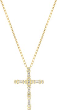 Bony Levy Florentine Diamond Cross Pendant Necklace