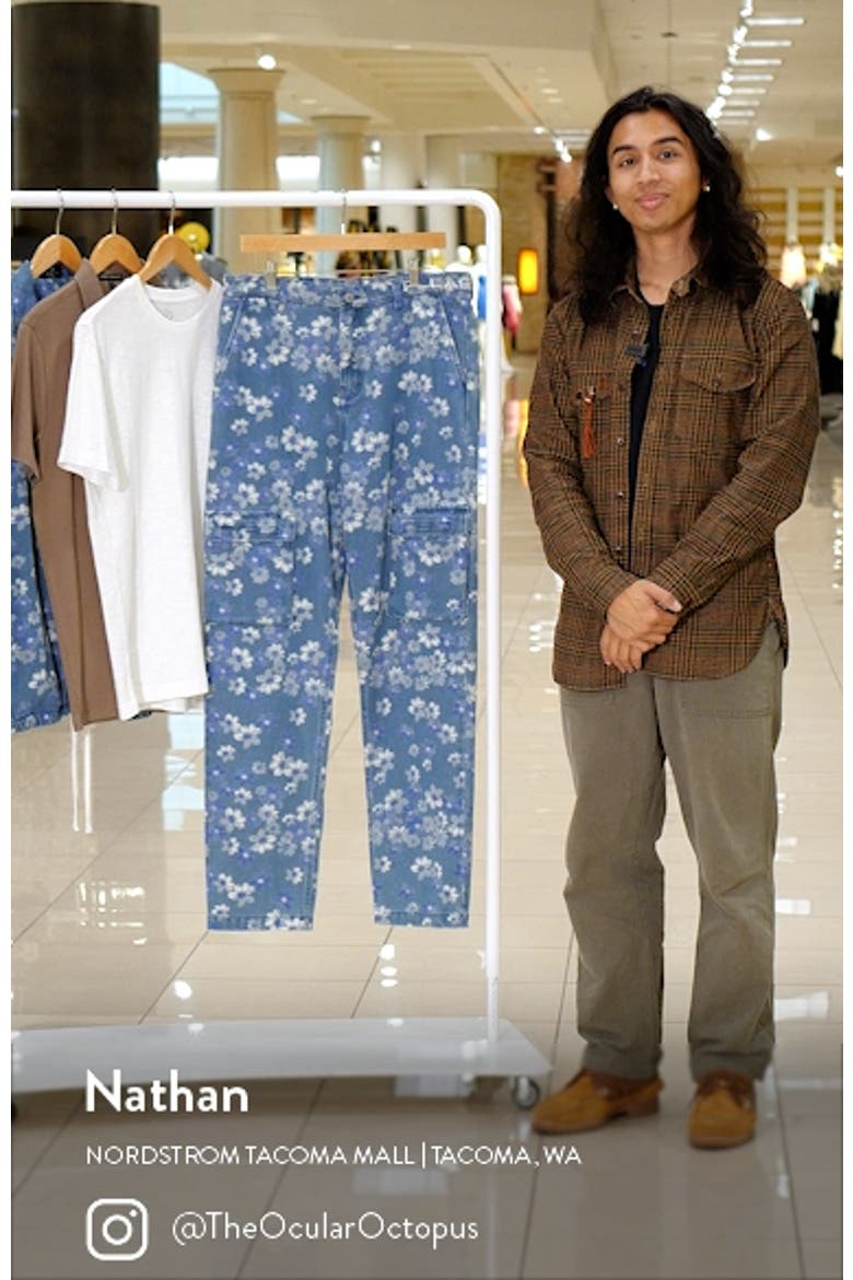 Garden Floral Denim Cargo Pants video