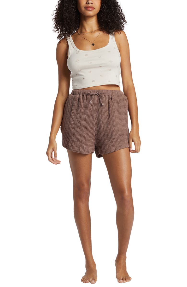 Billabong Odyssey Elastic Waist Waffle Knit Shorts, Alternate, color,