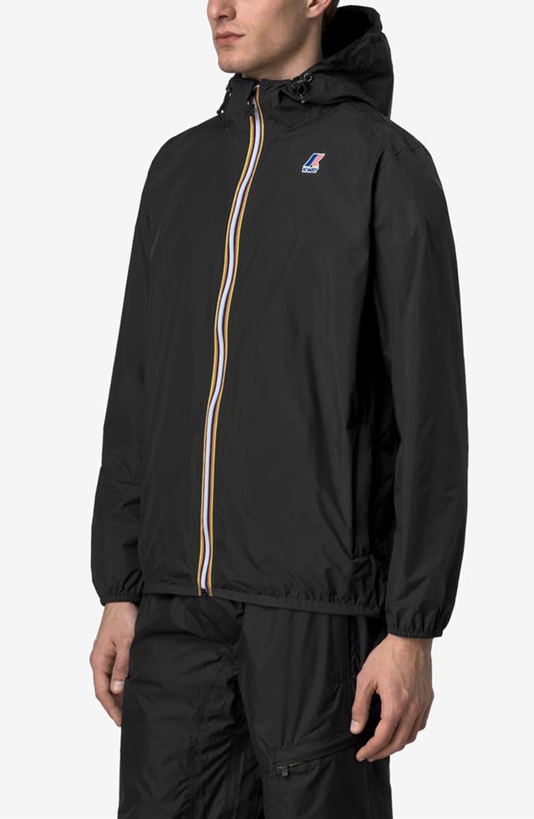 K-Way Le Vrai 4.0 Claude Water Repellent Jacket, Alternate, color, Black Pure