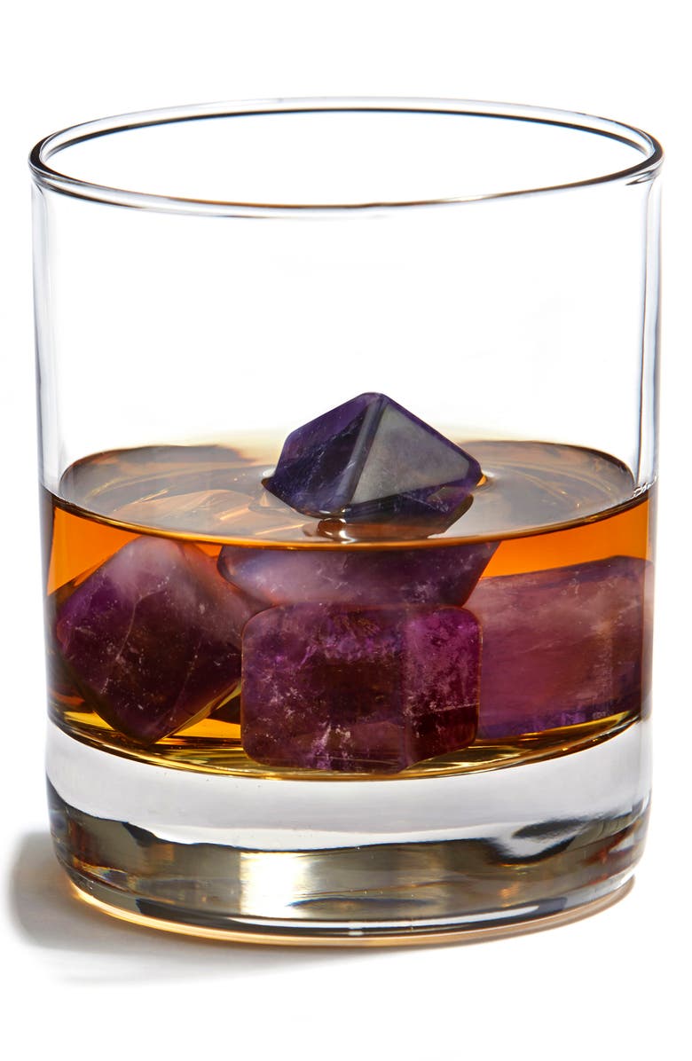 ANNA New York Vida Amethyst Set of 6 Whisky Gems, Alternate, color, Purple