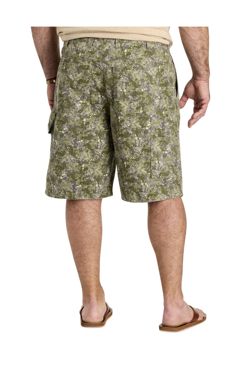 True Nation by DXL Big & Tall Relaxed-Fit Carpenter Shorts, Alternate, color, Faded Leaf Camo