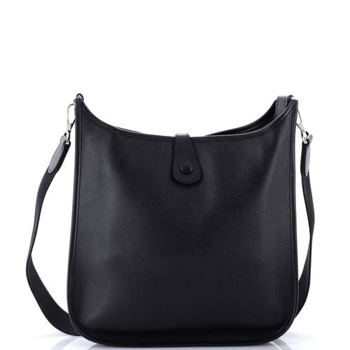 Pre-owned Hermes Hermes Evelyne Bag Gen I Epsom Pm In Black