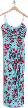 Hutch Ruched Floral Midi Dress