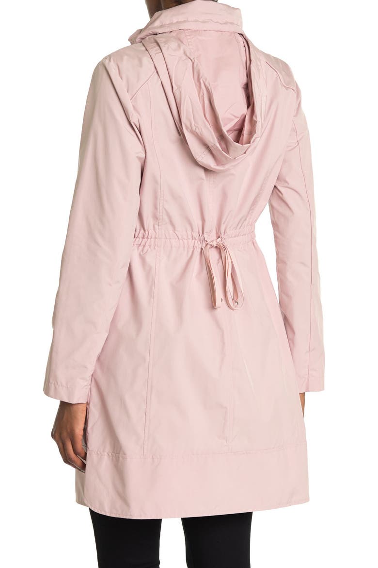 Packable Hooded Rain Jacket, Alternate, color, CANYON ROSE