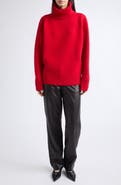 TOTEME Wool & Cashmere Blend Double Knit Turtleneck Sweater