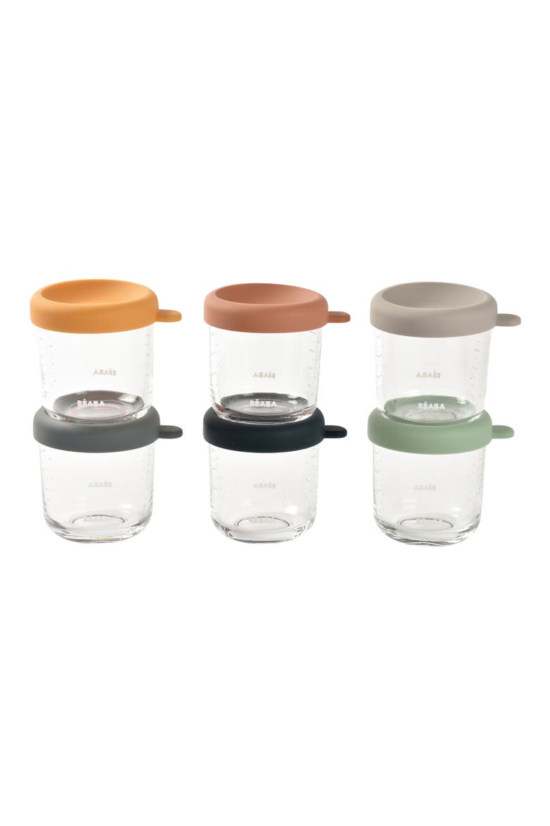 6-Pack Glass Baby Food Jars, Main, color, SUNRISE