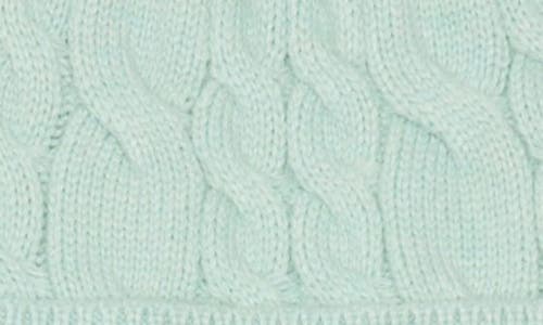 Treasure & Bond Cable Knit Scarf & Beanie Set In Green