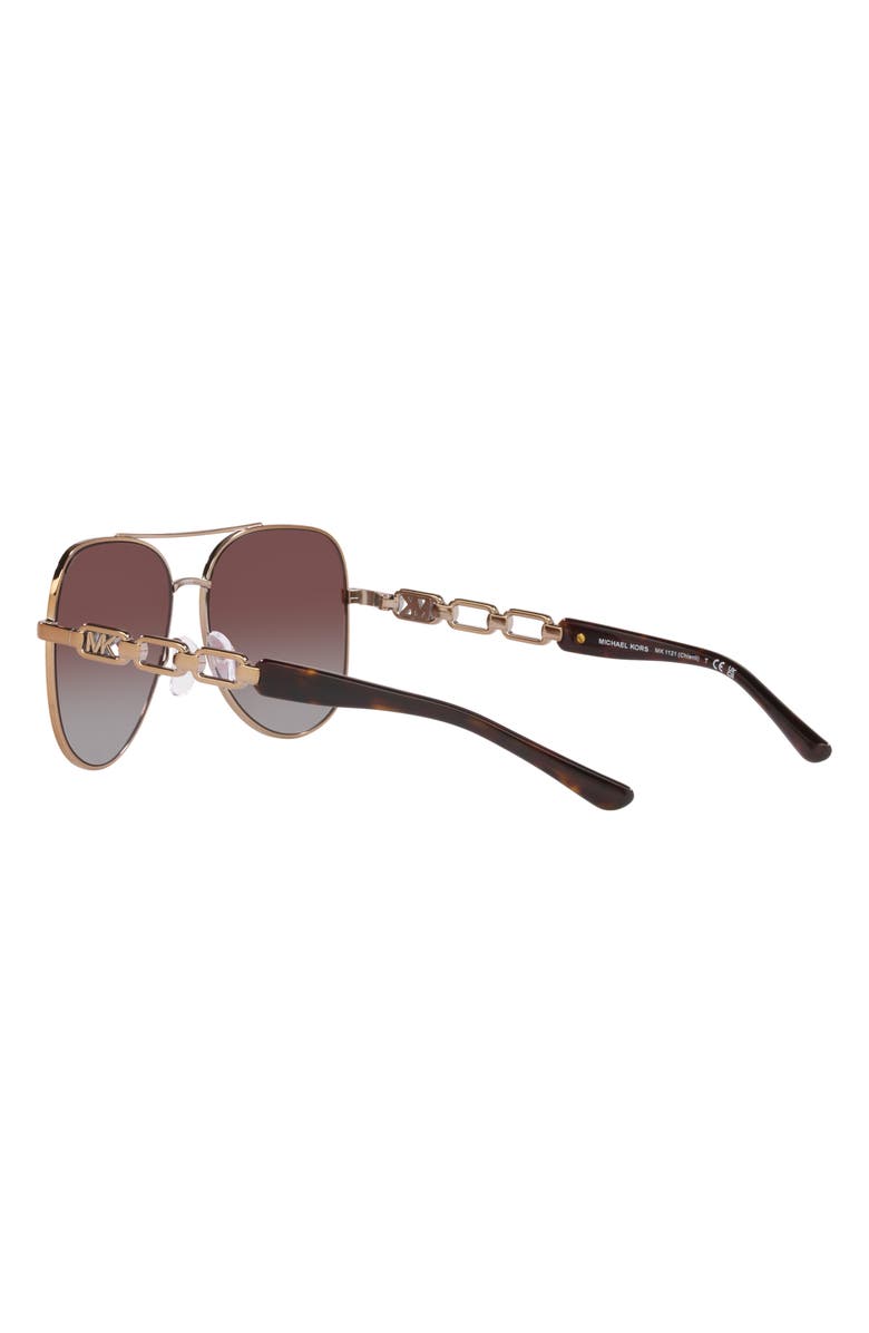 Michael Kors Chianti 58mm Aviator Sunglasses, Alternate, color, 