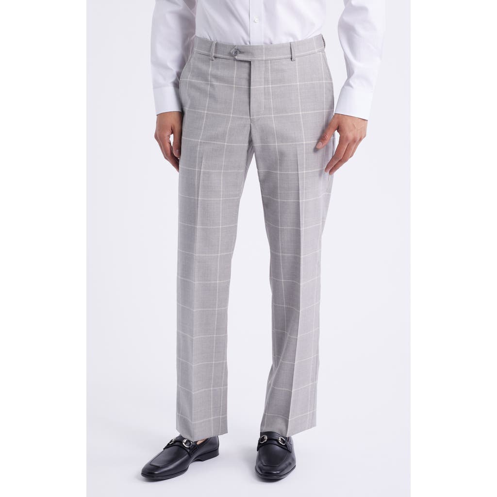 Shop Berle Flat Front Stretch Wool Dress Pants