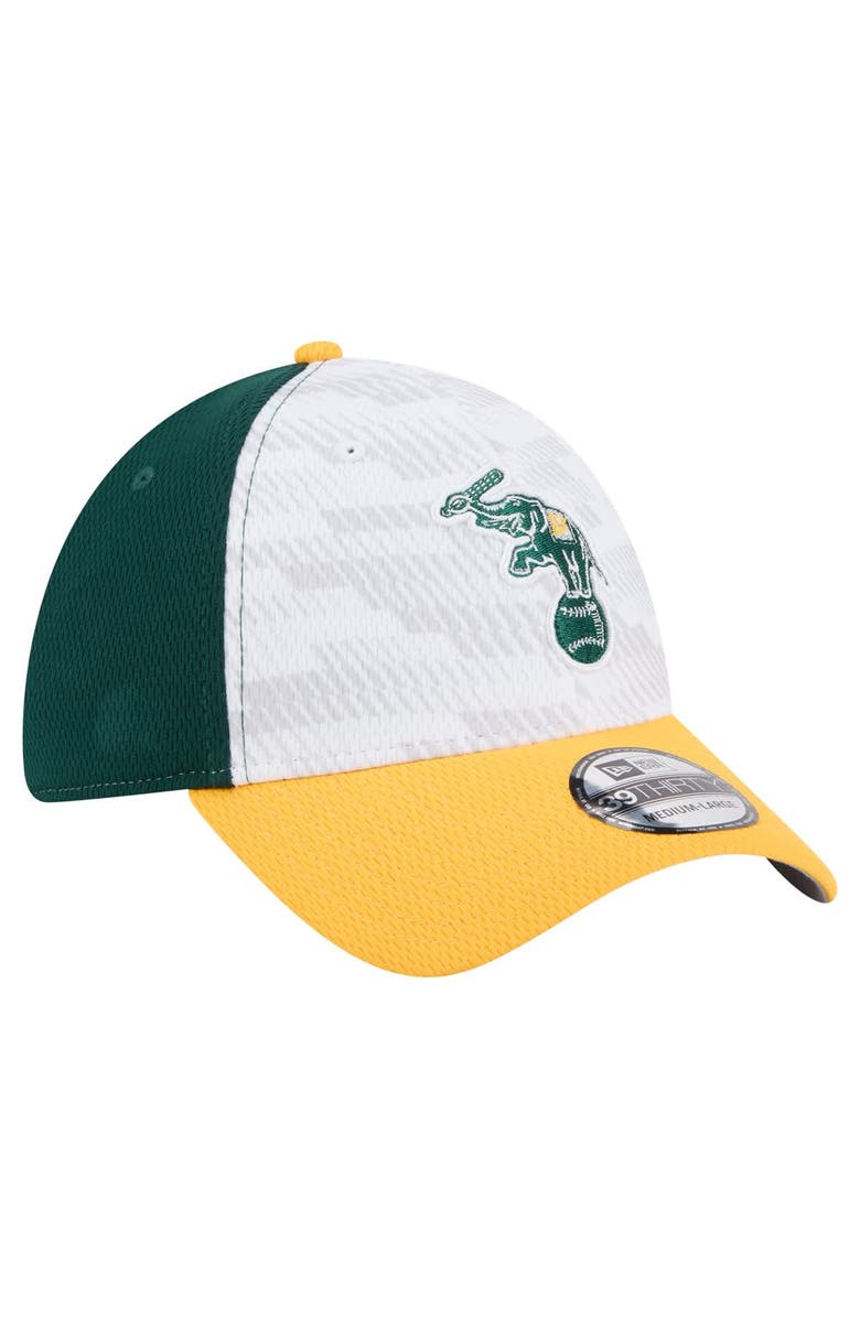 New Era Men's New Era Dark Green/Gold Athletics 2025 MLB Clubhouse 39THIRTY Flex Hat, Alternate, color, Dark Green