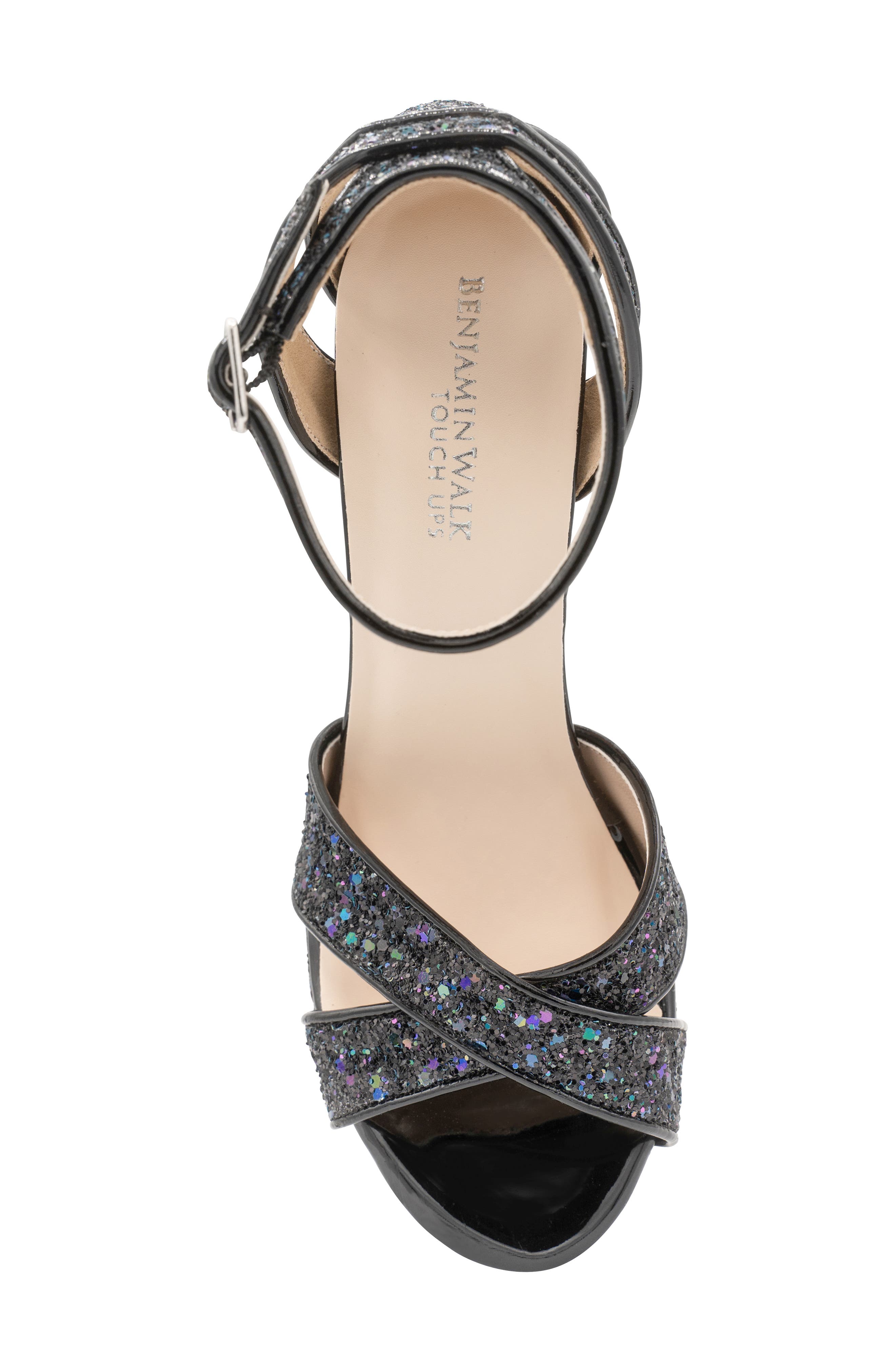 Touch Ups Jemma Ankle Strap Platform Sandal, Alternate, color, Black