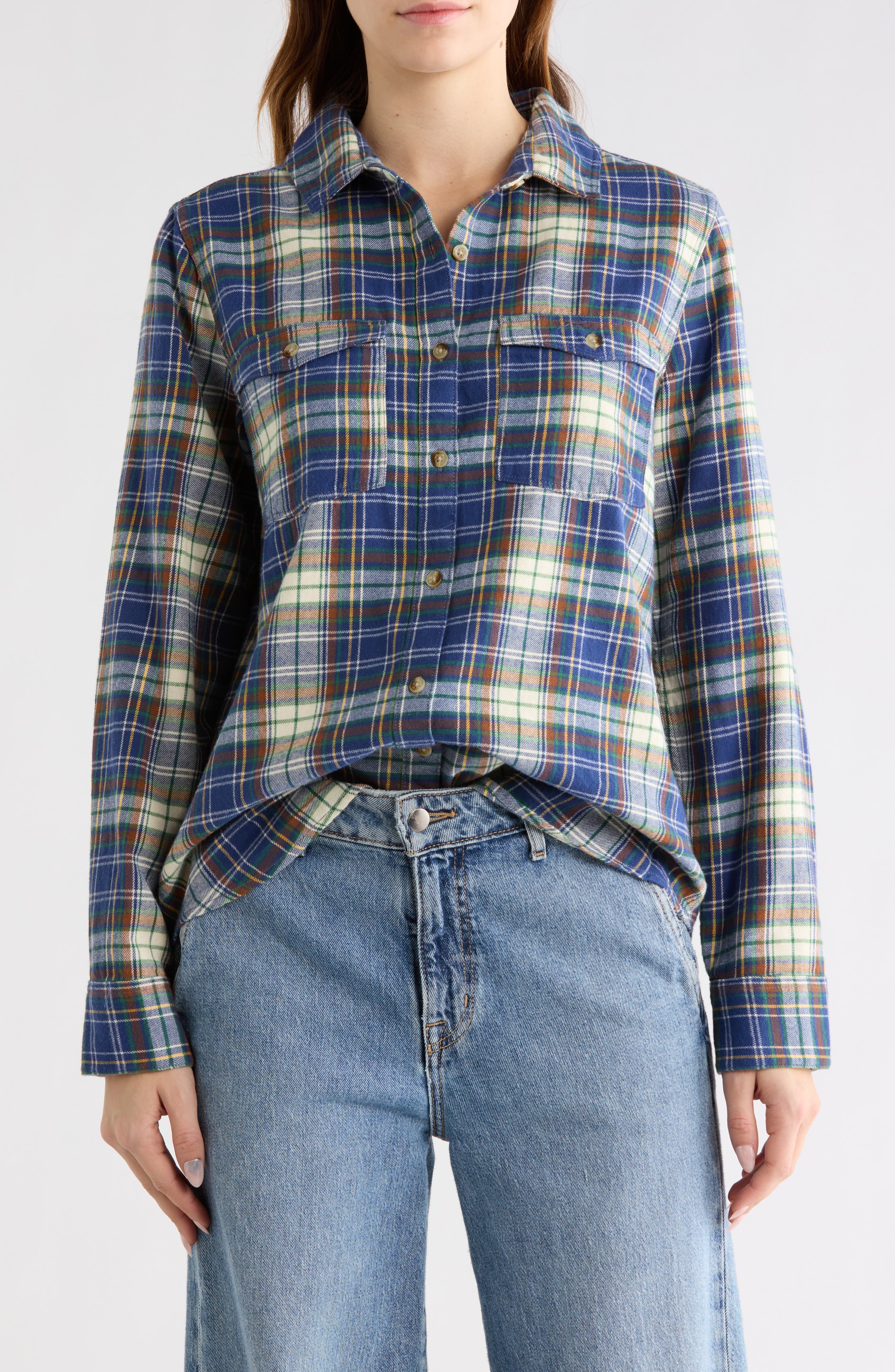 O'Neill Nash Plaid Flannel Button-Up Shirt