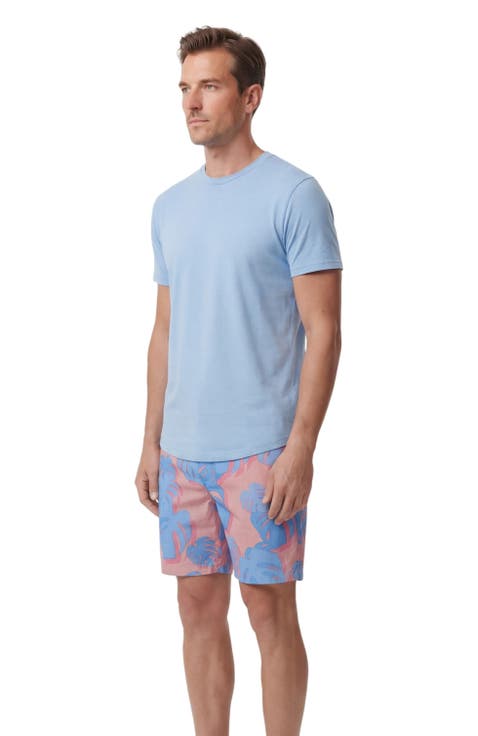 Monstera Floral Mens Flat Front Short