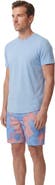 Lords of Harlech Monstera Floral Mens Flat Front Short