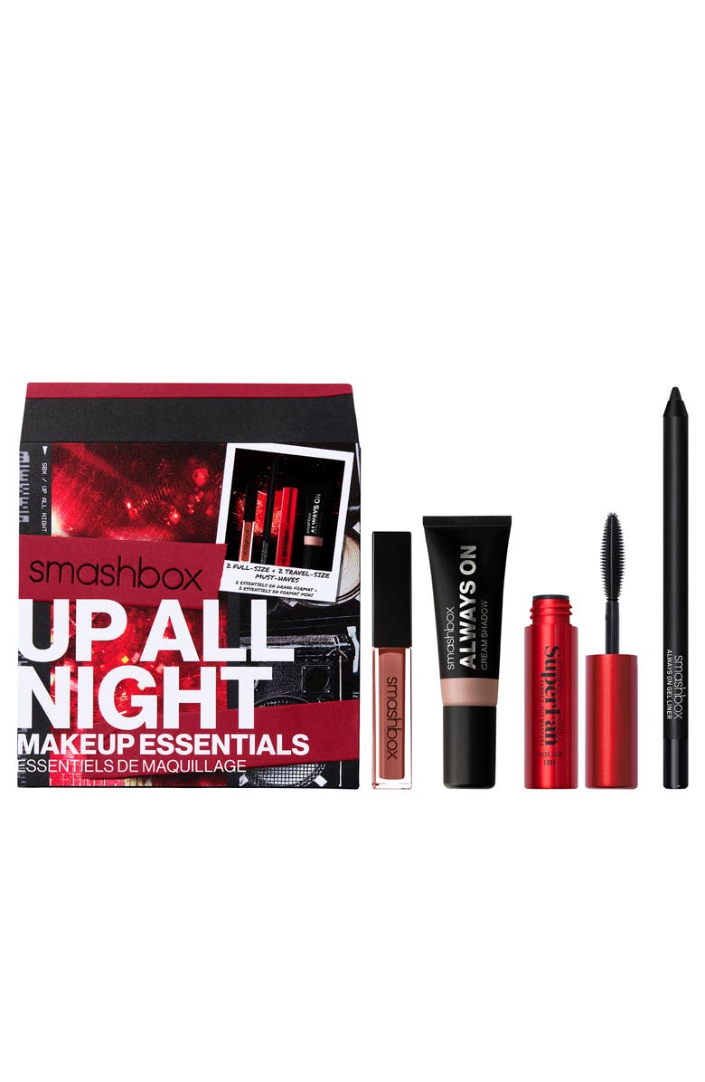 Smashbox Up All Night Makeup Essentials Set (Limited Edition) USD $69 Value, Alternate, color, Rose/ Black