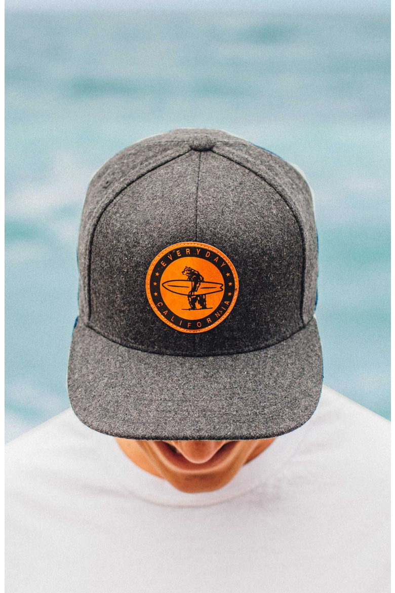 Spreckels Wool Snapback Hat, Alternate, color, Dark Gray