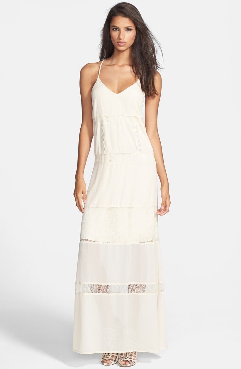 ASTR the Label ASTR Lace Inset Maxi Dress, Main, color,