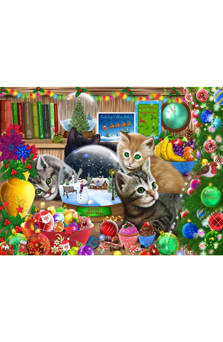 Sunsout Snow globe Kittens 300 piece Jigsaw Puzzle for Adults, Alternate, color, Multicolor