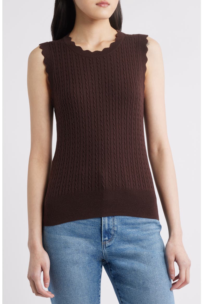 Syrie Top, Main, color, DARK BROWN