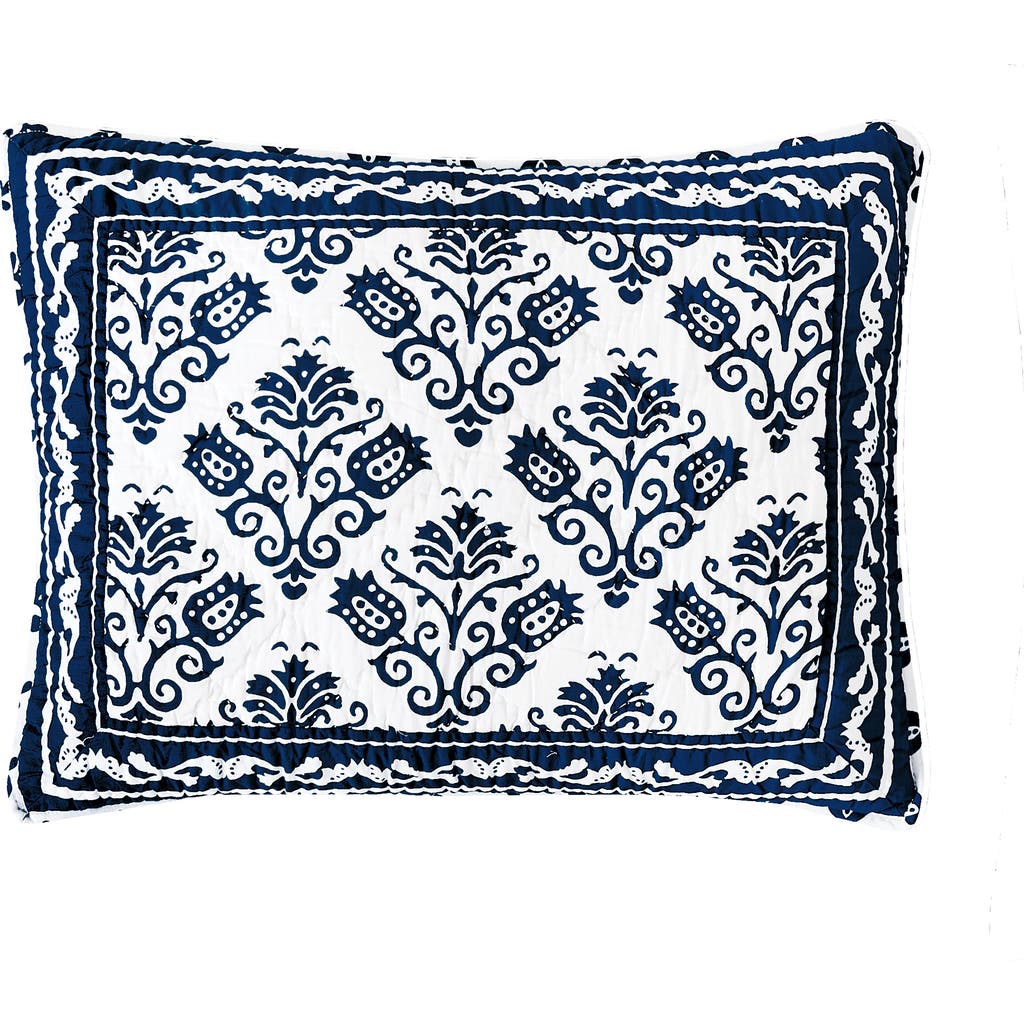 Carol & Frank 20" X 26" Colonial Williamsburg 20" X 26" Cassie Standard Sham In Blue