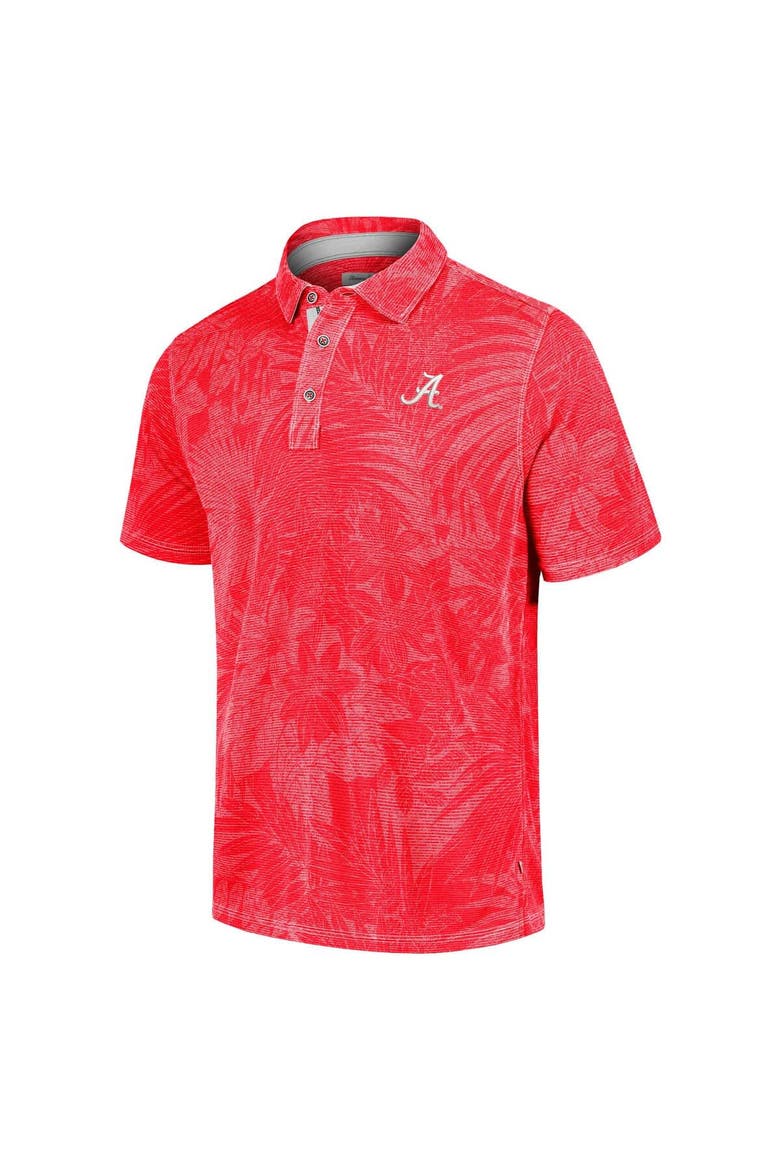 Men's Tommy Bahama Crimson Alabama Crimson Tide Big & Tall Sport Santiago Paradise Polo, Alternate, color, Crimson