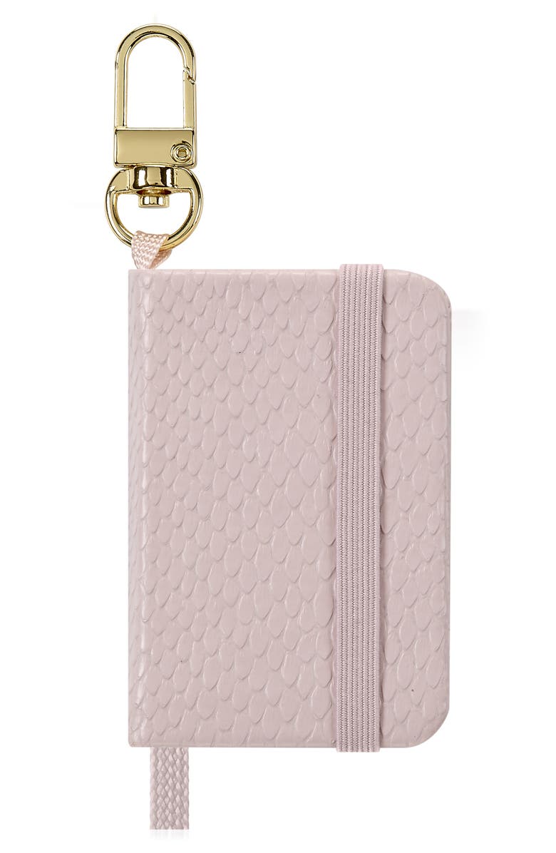 Moleskine Mini Notebook Charm, Main, color, Pink Floral