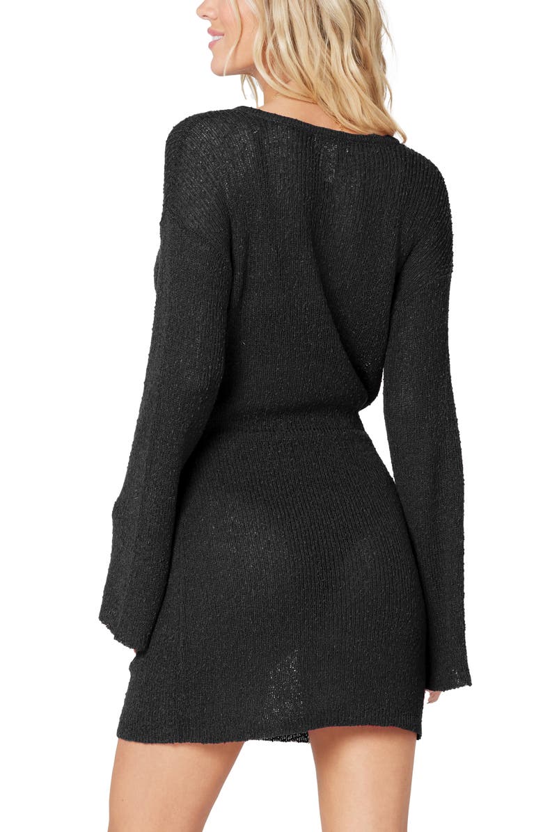 LSPACE L Space Topanga Long Sleeve Cover-Up Sweater Dress, Alternate, color, 